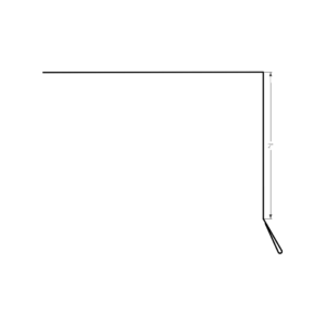 10ft Gable Drip Edge 2"