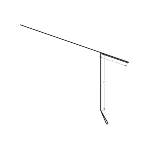 10ft Extended Eave Drip Edge 2"
