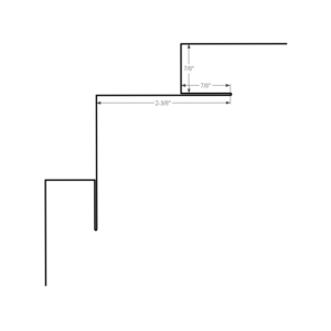 10ft Inside Corner With J Small