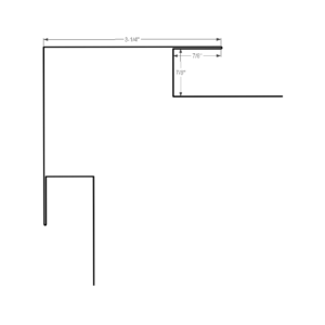 10ft Outside Corner With J