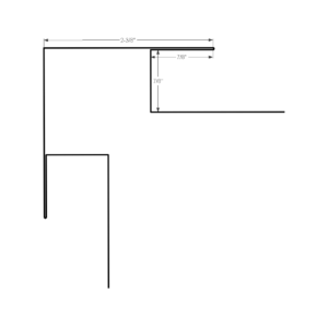 10ft Outside Corner With J Small