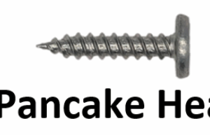 #10 x 1" Pancake Head Screw (bags of 250)